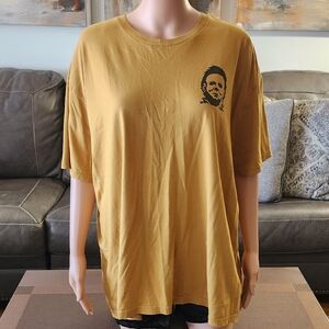 Michael Myers Humorous Men's Mustard Graphic Tee
